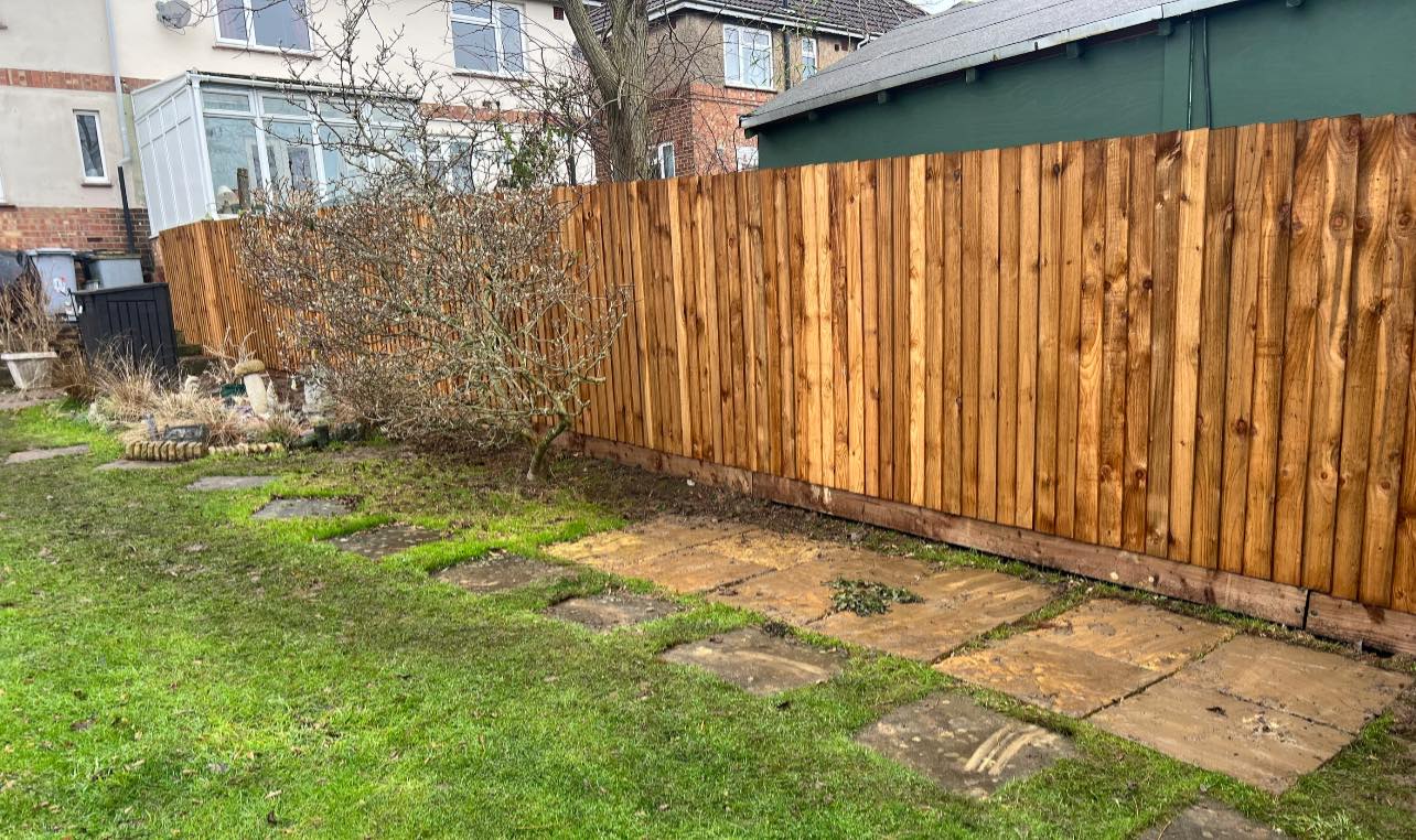 New Feather Edge Fence Install